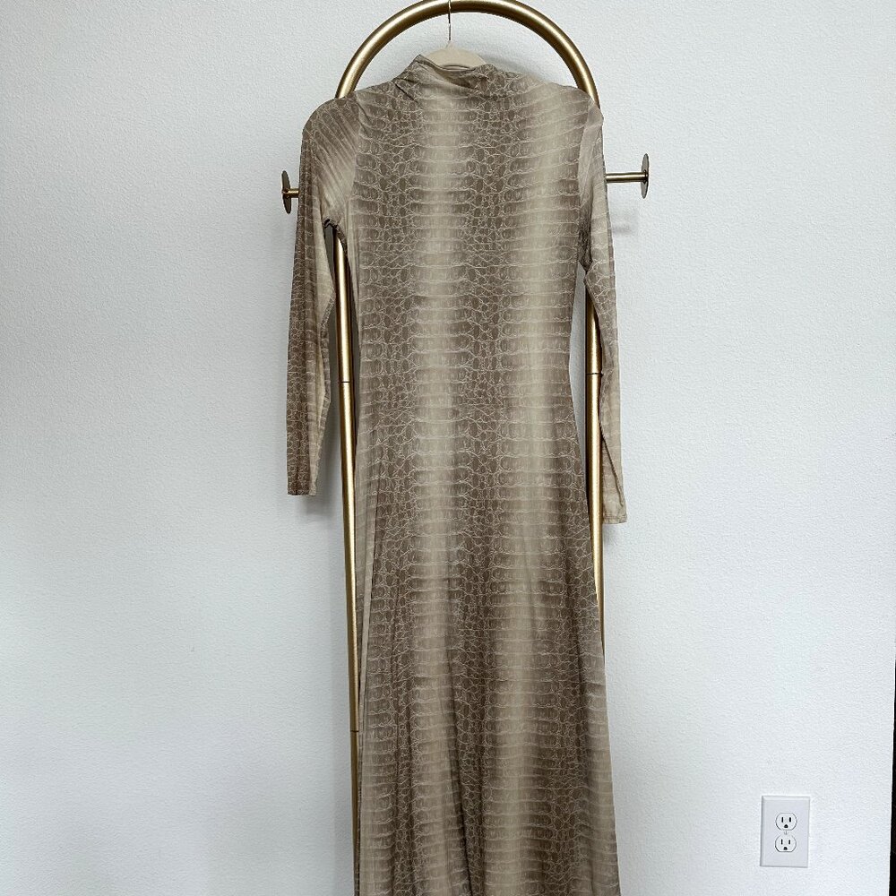 Naked Wardrobe Animal Print Maxi Dress
